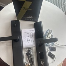 Fechadura inteligente automática, entrada digital antirroubo sem chave porta preta impressão digital comprar usado  Enviando para Brazil
