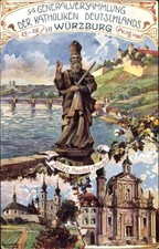 Ganzsachen Künstler Ak Wagner, Richard, Würzburg am Main, 54. Dt.... - 3564193, usado comprar usado  Enviando para Brazil