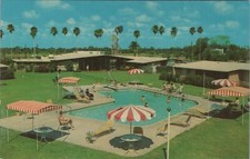 Cartão postal antigo do Texas McAllen, TX: Fairway Motor Hotel Pool, usado comprar usado  Enviando para Brazil