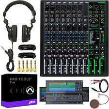 Mixer de efeitos profissionais Mackie 12 canais com pacote de fones de ouvido Tascam comprar usado  Enviando para Brazil
