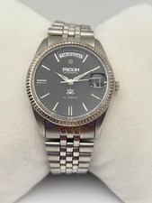 Relógio masculino RICOH AUTOMATIC PRESIDENT data do dia vintage japonês moldura canelada comprar usado  Enviando para Brazil