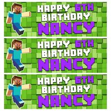 Minecraft themed birthday for sale  BURY