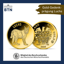 Gold gedenkprägung luchs gebraucht kaufen  Meine
