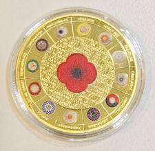 Medalhão lembrança de papoula vermelha da Austrália comprar usado  Enviando para Brazil