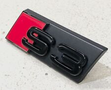 Usado, Logotipo emblema genuíno Audi S3 8P 8V preto brilhante grade frontal 8P0853736A comprar usado  Enviando para Brazil