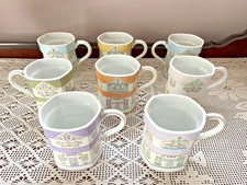 Usado, Canecas de café vintage 1992 LENOX Spice Village conjunto de 8 xícaras coleção completa comprar usado  Enviando para Brazil