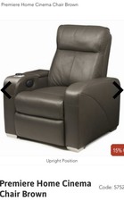 leather electric recliner massage for sale  NORTHALLERTON