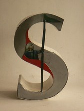 Metallbuchstabe werbebuchstabe gebraucht kaufen  Halle
