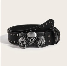 Skull metal buckle for sale  GLASGOW