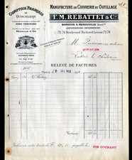 Paris quincaillerie cuivrerie d'occasion  Baugy