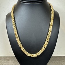 Colar bizantino reversível Veronese ouro amarelo 18k em 925 esterlina 20"", usado comprar usado  Enviando para Brazil