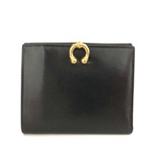 Carteira dupla GUCCI couro com clipe de ferradura preta/4BE0305 comprar usado  Enviando para Brazil