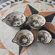 Usado, Conjunto de taça de medição Temptations Tara Old World aninhamento cerâmica floral comprar usado  Enviando para Brazil