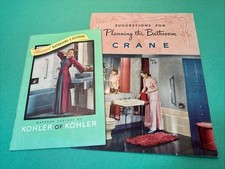 Folhetos vintage de design de banheiros e cozinhas planejados Kohler & Crane 1941 comprar usado  Enviando para Brazil