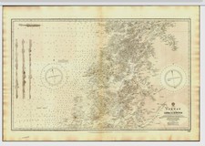 Vintage admiralty chart. for sale  GULLANE