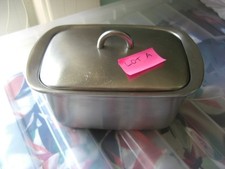 stainless steel butter dish for sale  SITTINGBOURNE