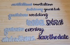 Wedding words metal for sale  MALMESBURY