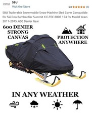 Sbu trailerable snowmobile for sale  Malta