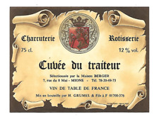 Etiquette vin charcuterie d'occasion  Royan