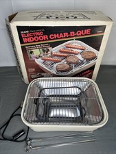 Usado, Antiga churrasqueira elétrica interna de cerâmica Sears Kenmore 48361 CHAR-B-QUE 14” x 11” comprar usado  Enviando para Brazil