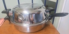 Antigo Molho/Frigideira Permanente 11" com Tampa de Cúpula MultiCore 5 Dobras Aço Inoxidável 2,5 qt comprar usado  Enviando para Brazil