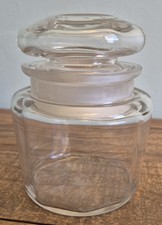 Clear glass storage for sale  TROWBRIDGE