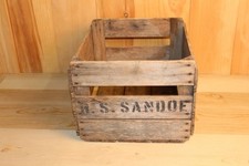 Antique wooden crate for sale  Port Leyden