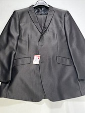 Terno masculino perfil preto marrom slim fit 2 botões tamanho 46L 40W novo sem etiquetas comprar usado  Enviando para Brazil