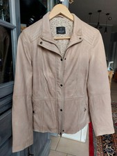 Jacke lederjacke beige gebraucht kaufen  Bochum