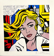 Roy lichtenstein litografia usato  Roma