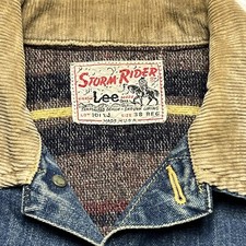 Jaqueta jeans sanforizada vintage 1960 Lee Storm Rider forrada com cobertor de lã 101-LJ 38 comprar usado  Enviando para Brazil