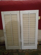 Wood louvered shutters for sale  Salem