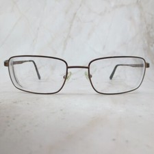 Armação de óculos Club Level Designs CLD9148-C1 masculina marrom metal aro completo 145, usado comprar usado  Enviando para Brazil