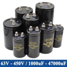 Capacitores eletrolíticos terminais parafuso alumínio grande 63V - 450V 1000uF-47000uF comprar usado  Enviando para Brazil
