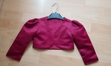 Girls burgundy bolero for sale  MANCHESTER