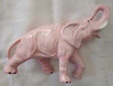Estatueta de elefante vintage de cerâmica rosa comprar usado  Enviando para Brazil