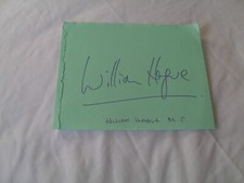 William hague autograph for sale  CARDIFF