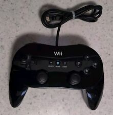 Mando Oficial Original Nintendo Wii Pro Clásico Negro RVL-005 PROBADO  segunda mano  Embacar hacia Argentina