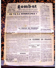 Combat. février 1944.organe d'occasion  Amiens-