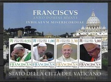 (BL50) Vaticano 2016 BL50 Pontificado Papa Francisco - minissolha de 4 MNH   comprar usado  Enviando para Brazil