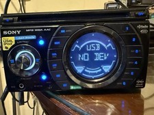 Receptor de CD Sony WX-GT77UI player preto display digital USB auxiliar MP3 AAC TESTADO comprar usado  Enviando para Brazil