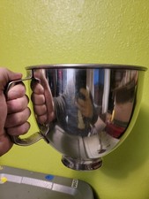 Usado, Tigela de mistura KitchenAid KSM150 5 quartos aço inoxidável substituição OEM prata comprar usado  Enviando para Brazil