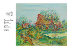 Tableau toile chemin d'occasion  Saint-Lô