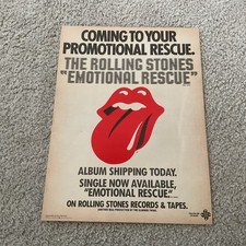 ROLLING STONE 1980 RESGATE EMOCIONAL LP LANÇAMENTO PÔSTER PROMOCIONAL ORIGINAL TIPO ANÚNCIO comprar usado ROLLING STONE 1980 RESGATE EMOCIONAL LP LANÇAMENTO PÔSTER PROMOCIONAL ORIGINAL TIPO ANÚNCIO comprar usado  Enviando para Brazil