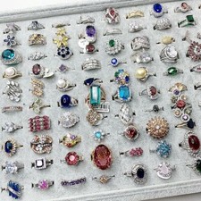 20pcs Pingente Cubic Zircon Joias Casamento Lotes Mistos Lady's Anéis Ouro P, usado comprar usado  Enviando para Brazil
