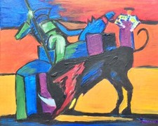 Superbe scène corrida d'occasion  Le Rove