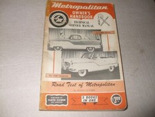 Metropolitan owners handbook for sale  KENILWORTH