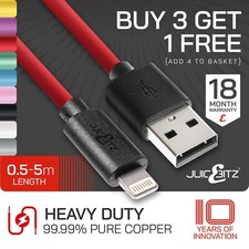 Usado, Cabo carregador USB resistente JuicEBitz® para iPhone 14 13 12 11 XR XS 8 SE iPad comprar usado  Enviando para Brazil