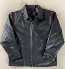 Gap leather bomber for sale  ROYSTON