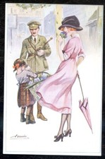 Cpa illustrateur suzanne d'occasion  Saint-Jean-de-Bournay